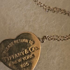 Tiffany & Co. Silver Heart Charm Necklace
